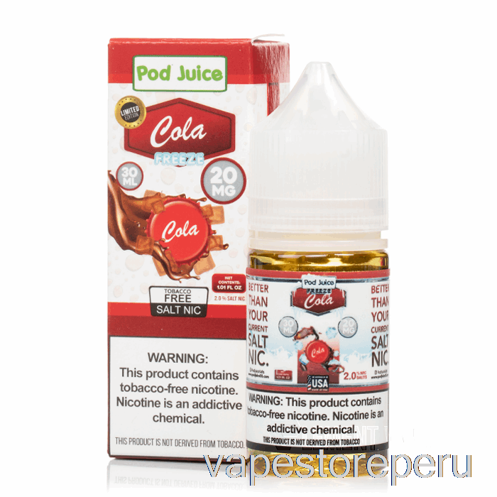 Vape Smoke Frozen Cola - Jugo De Vaina - 30ml 20mg